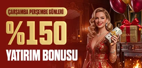 Leogrand çarşamba perşembe günleri %150 yatırım bonusu